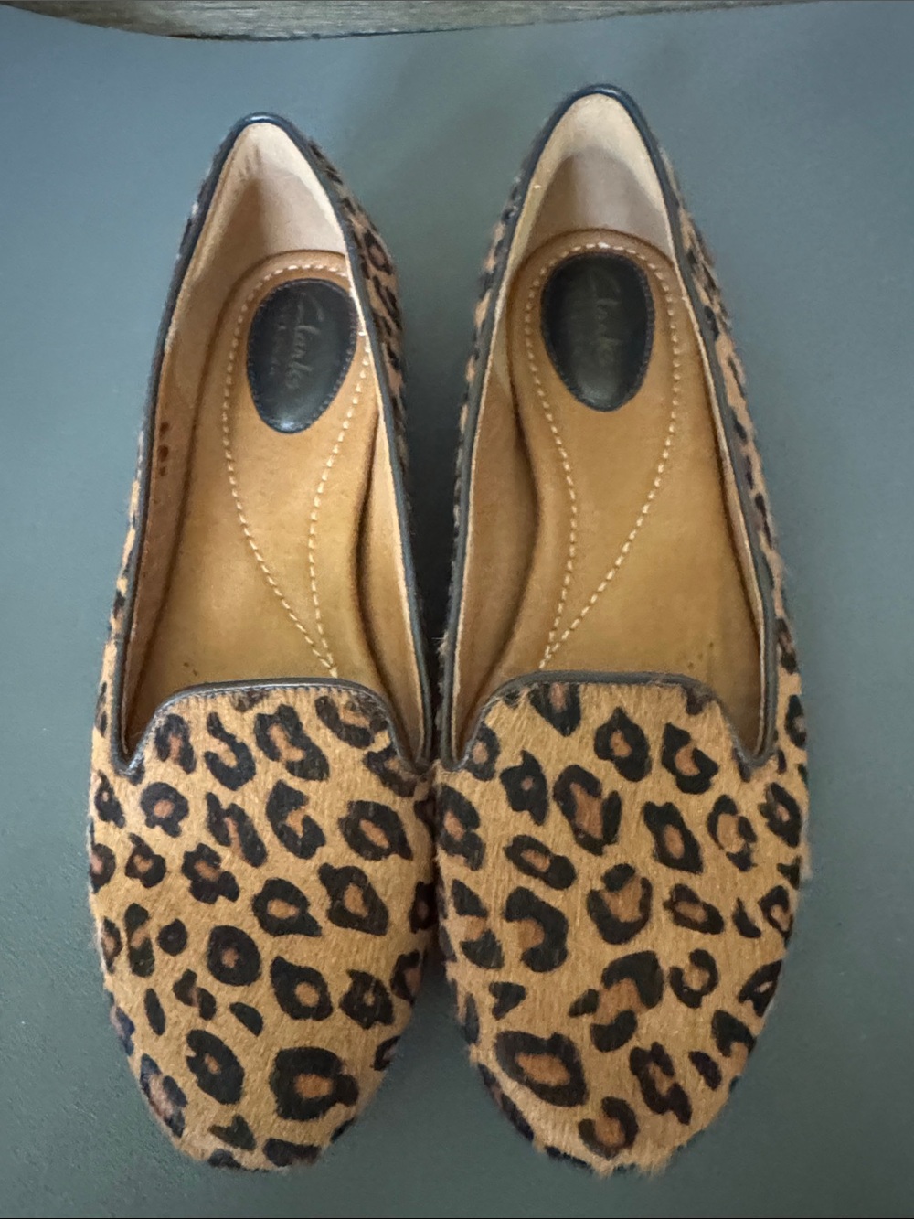 Clark Leather Upper Animal Print Loafer